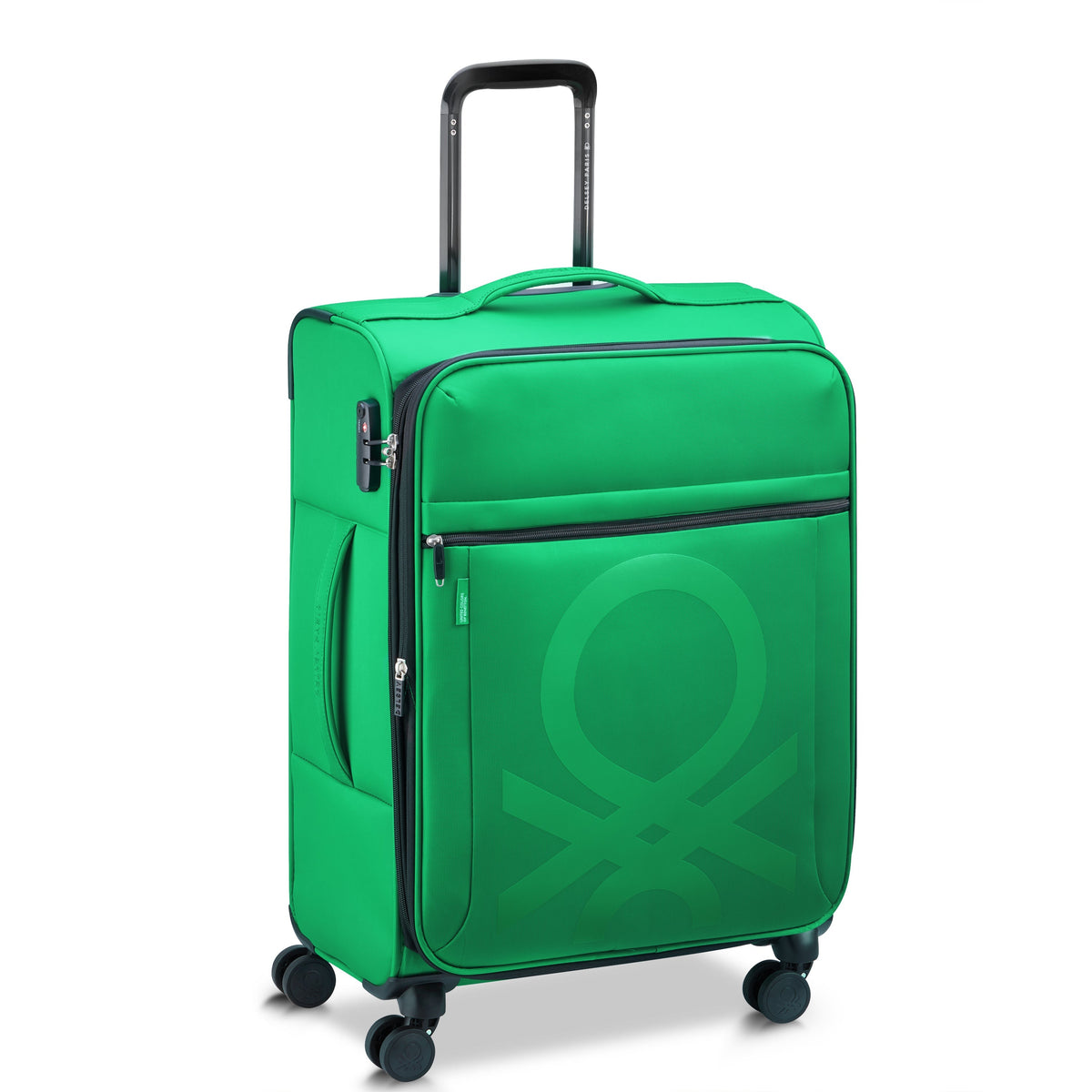 COLOR BLOCK | Valise Soute Medium Extensible 66.5 CM vert