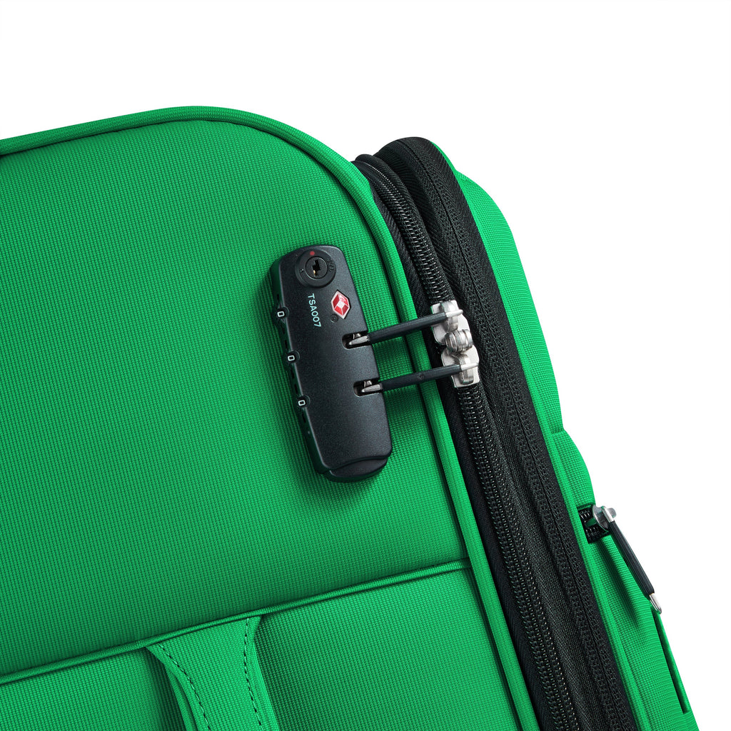 COLOR BLOCK | Valise Soute Medium Extensible 66.5 CM vert