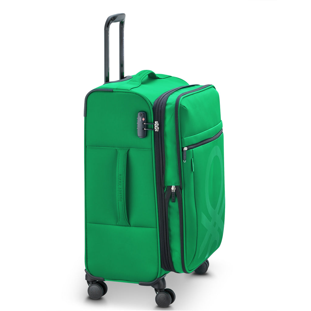 COLOR BLOCK | Valise Soute Medium Extensible 66.5 CM vert