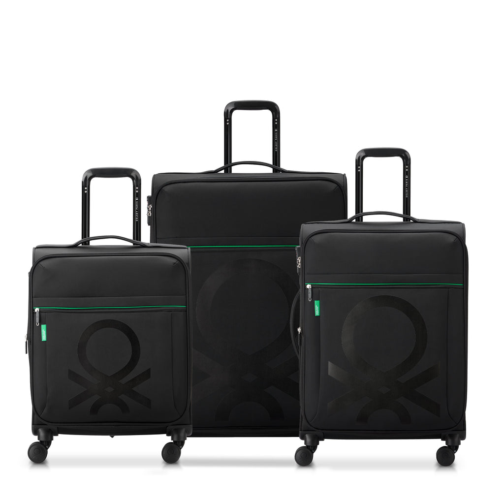 COLOR BLOCK | Set de 3 Bagages noir