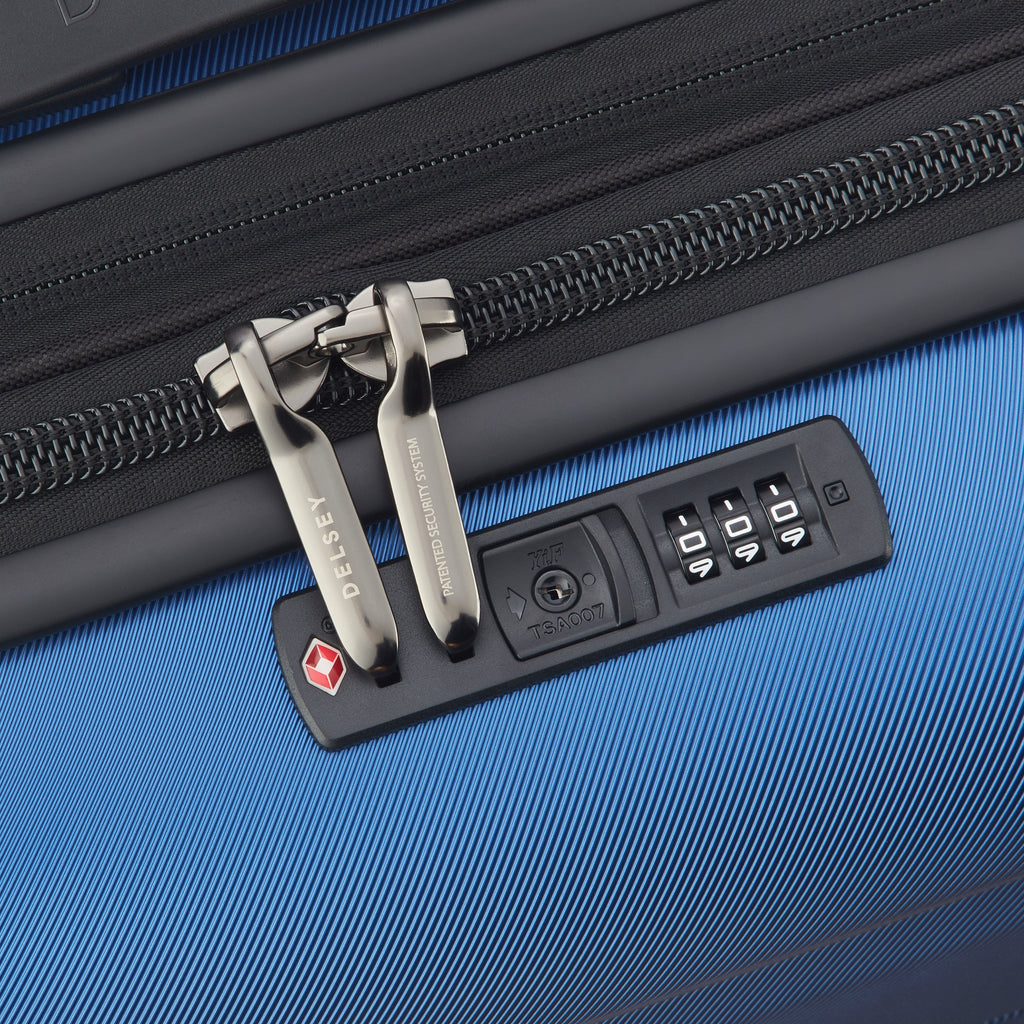 COMETE 4 | Valise Cabine Slim Extensible 55 CM bleu clair