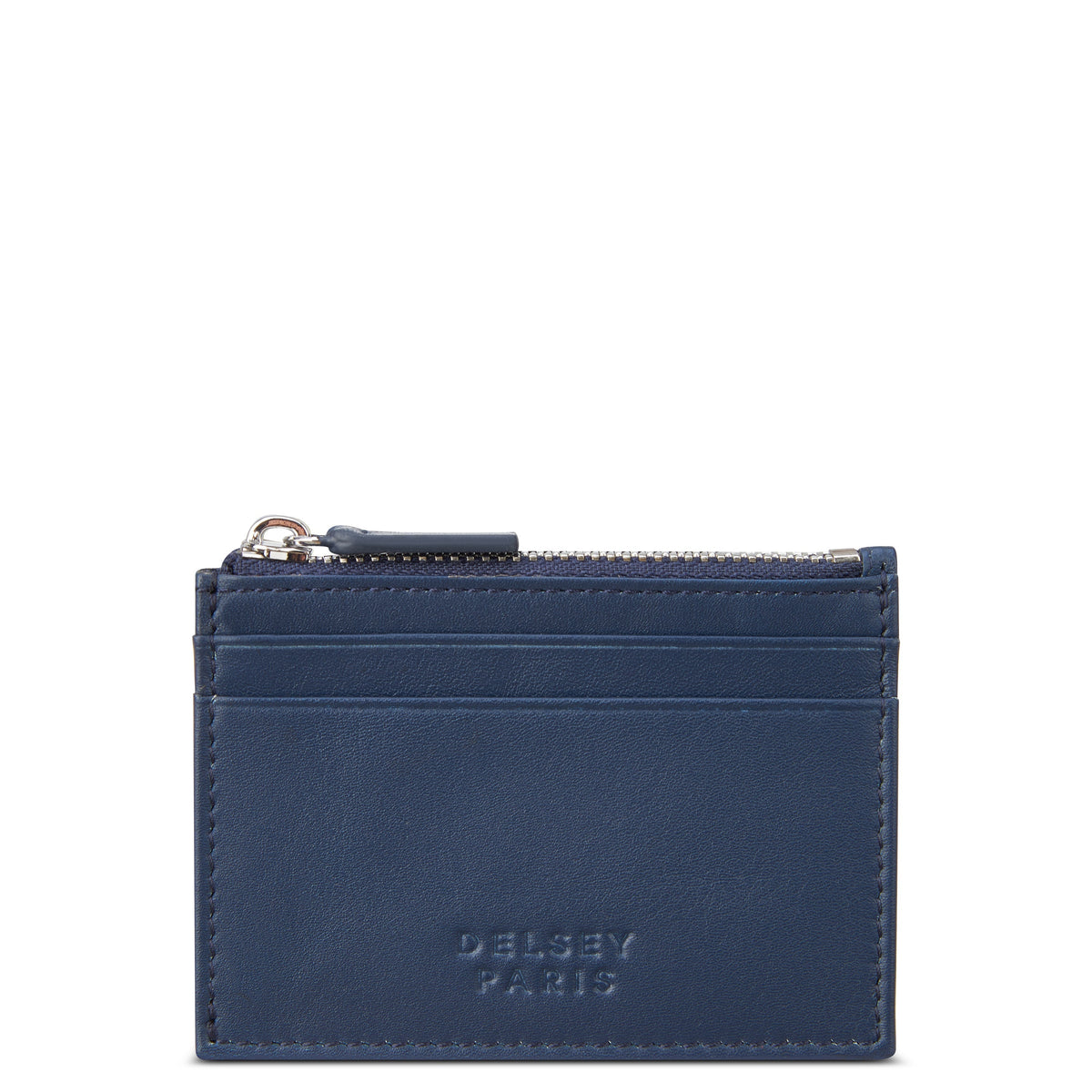 LE CUIR LISSE | Porte-Cartes bleu marine