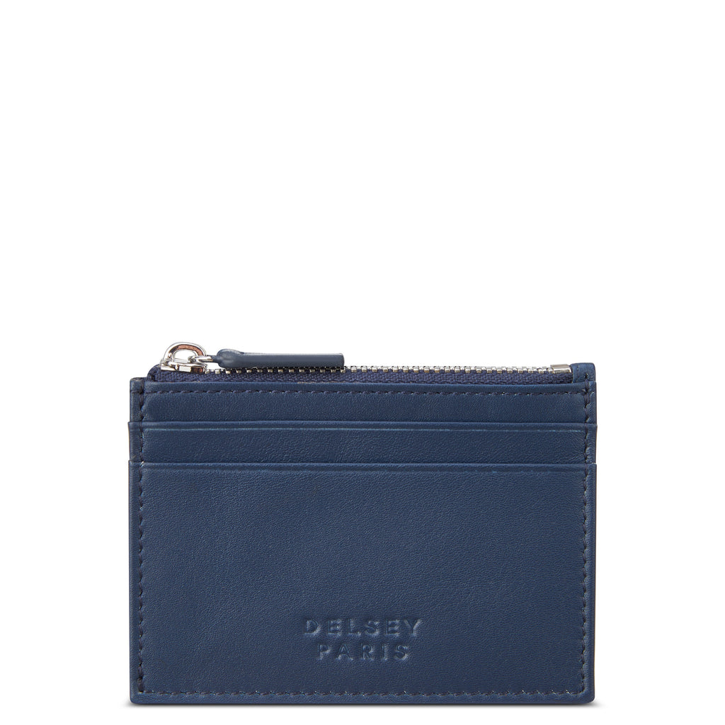 LE CUIR LISSE | Porte-Cartes bleu marine