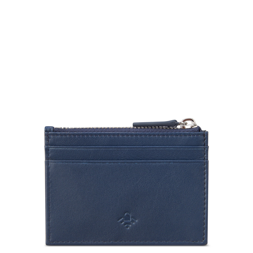 LE CUIR LISSE | Porte-Cartes bleu marine