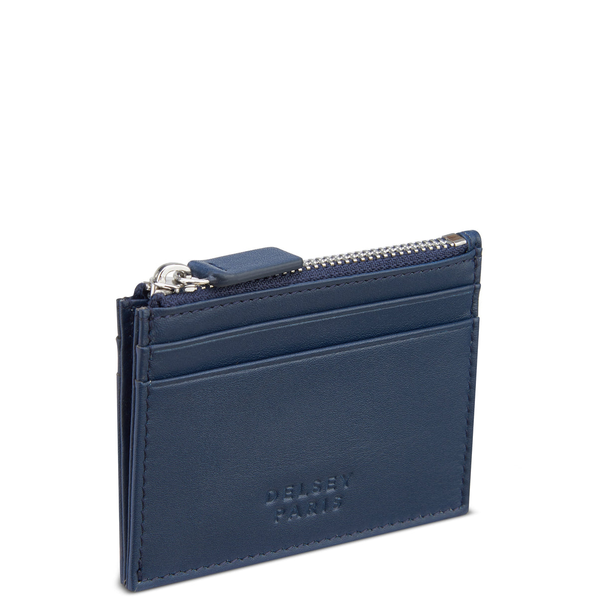 LE CUIR LISSE | Porte-Cartes bleu marine