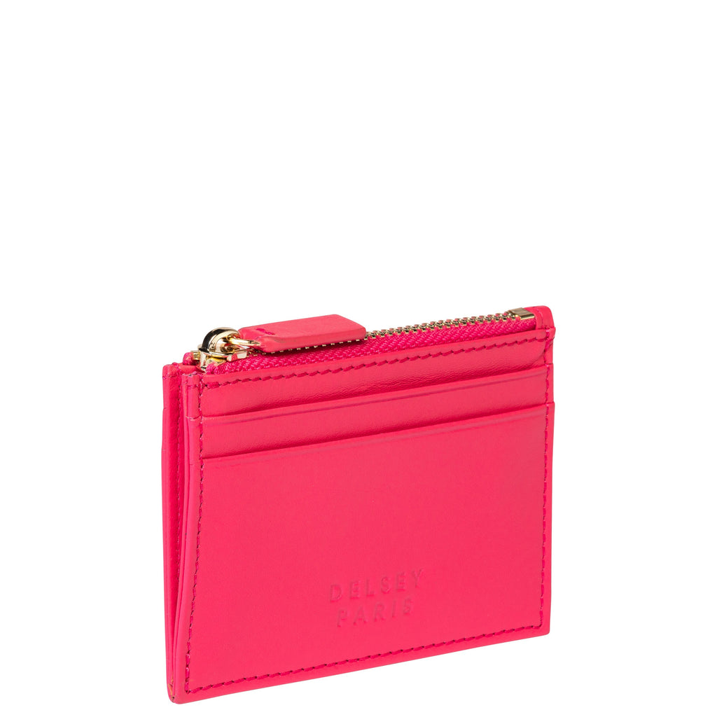 LE CUIR LISSE | Porte-Cartes rose