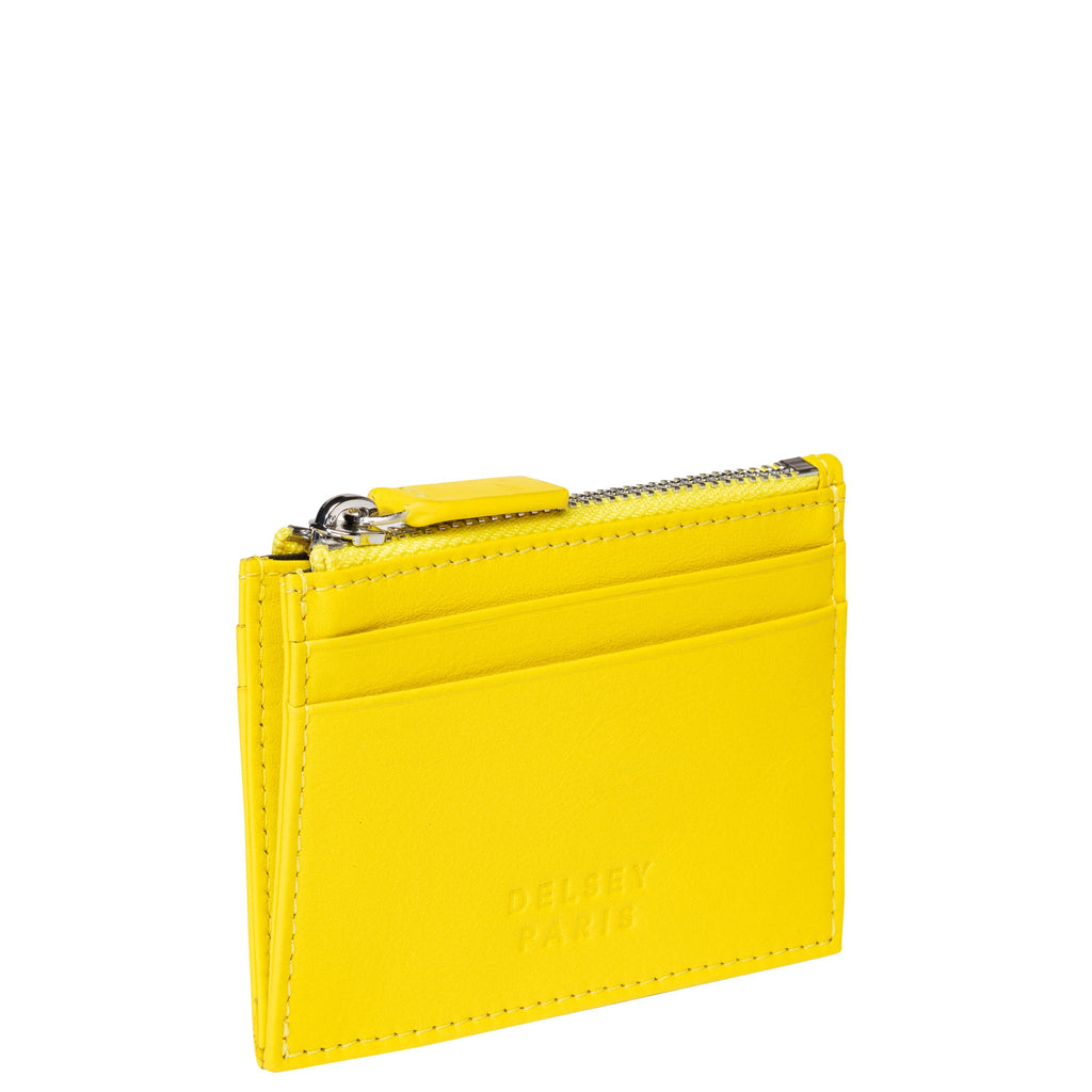 LE CUIR LISSE | Porte-Cartes jaune