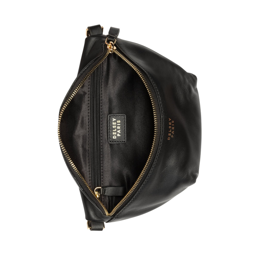 LE CUIR LISSE | Sac Banane noir