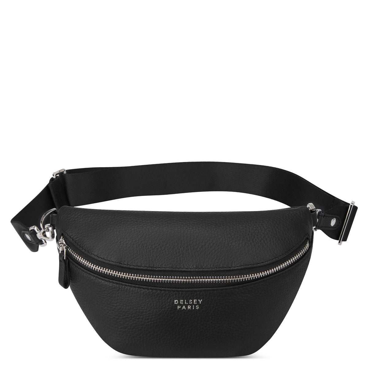 LE CUIR GRAINE | Sac Banane noir