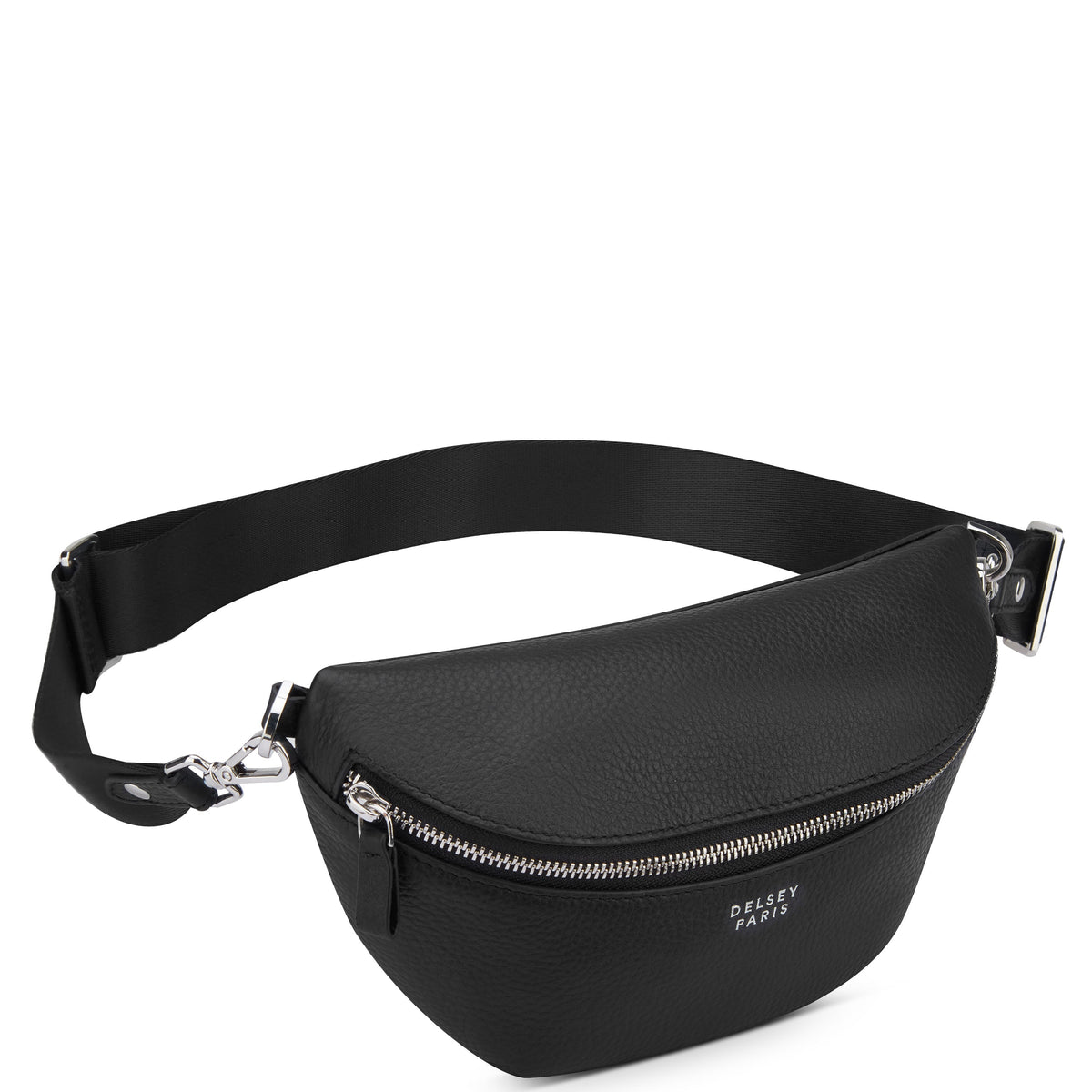 LE CUIR GRAINE | Sac Banane noir