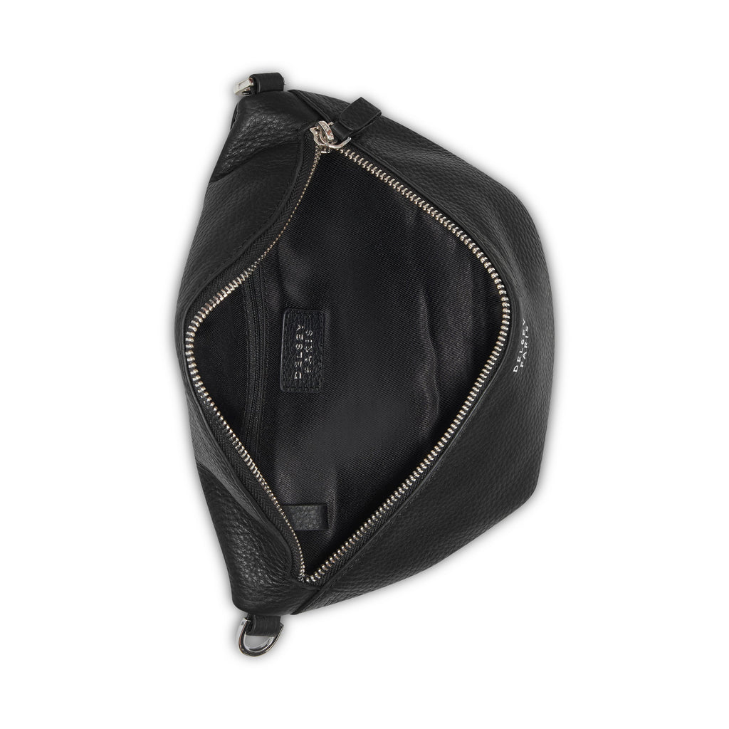 LE CUIR GRAINE | Sac Banane noir