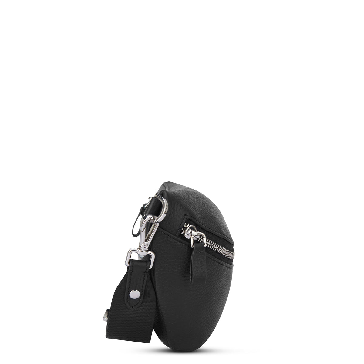 LE CUIR GRAINE | Sac Banane noir