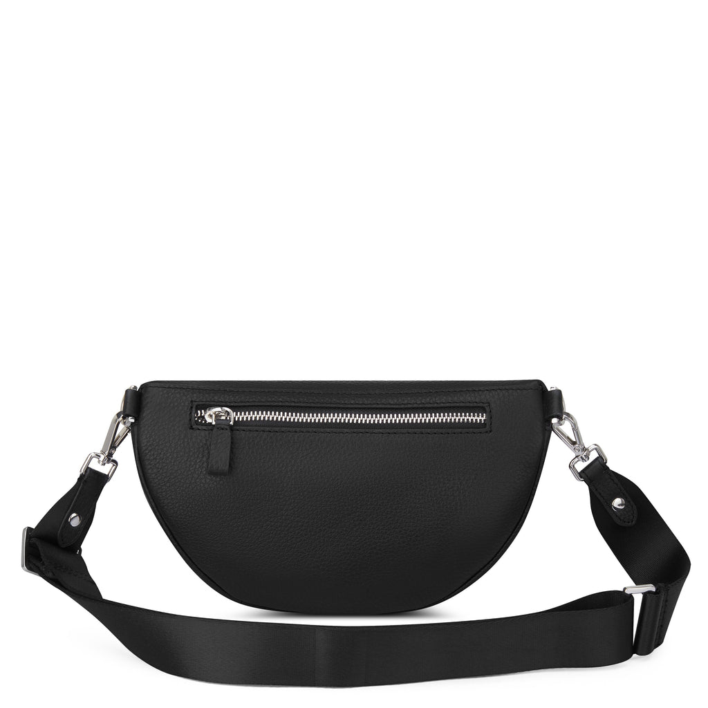 LE CUIR GRAINE | Sac Banane noir