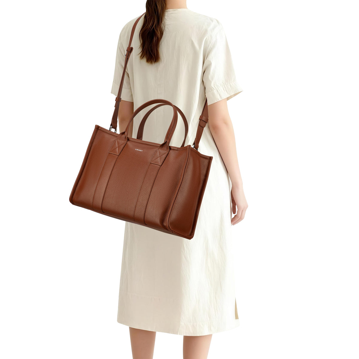 LE CUIR GRAINE | Sac à Main cognac