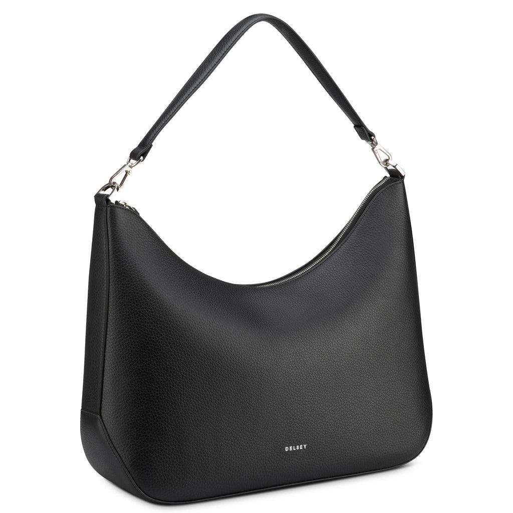 LE CUIR GRAINE | Sac Porté Epaule noir