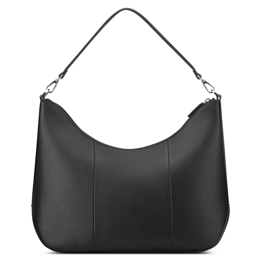 LE CUIR GRAINE | Sac Porté Epaule noir