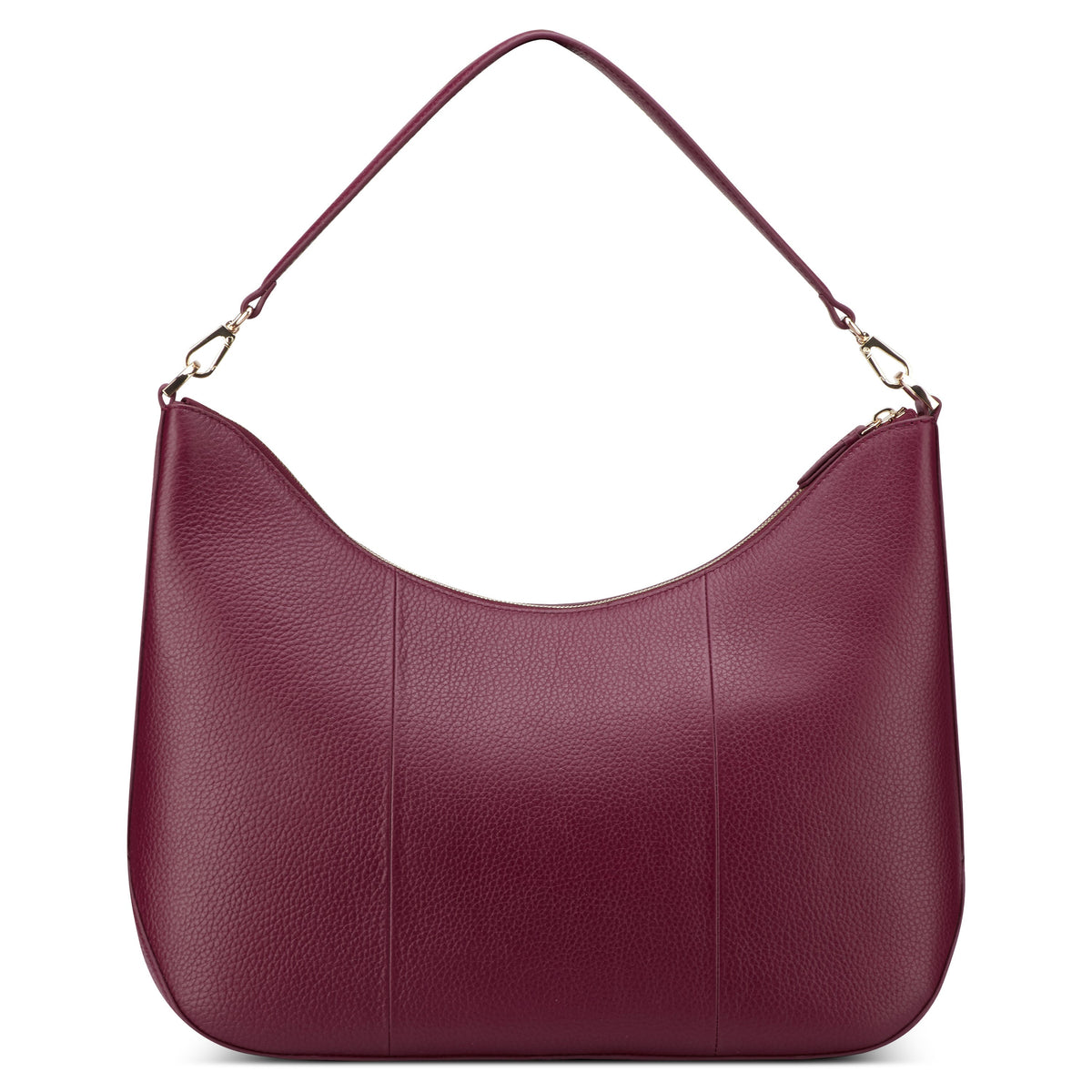 LE CUIR GRAINE | Sac Porté Epaule bordeaux
