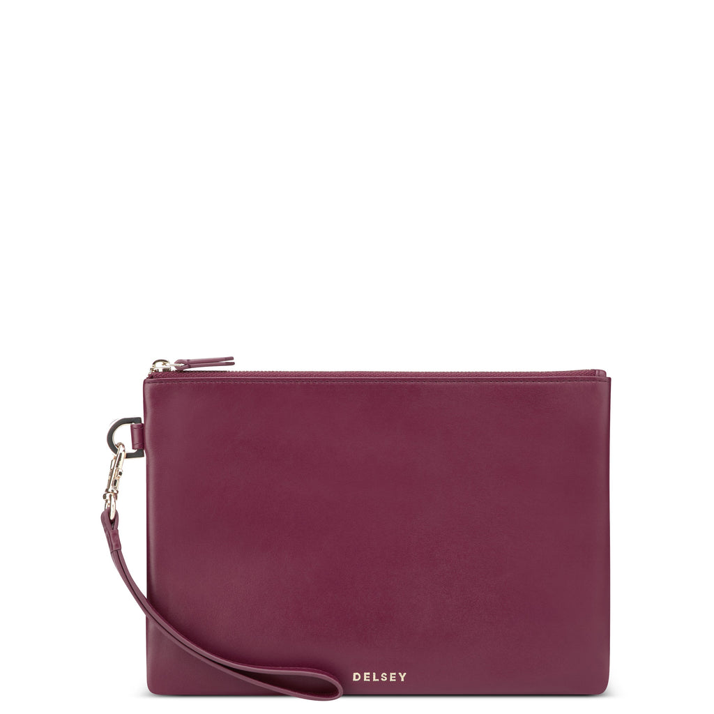 LE CUIR LISSE | Pochette bordeaux