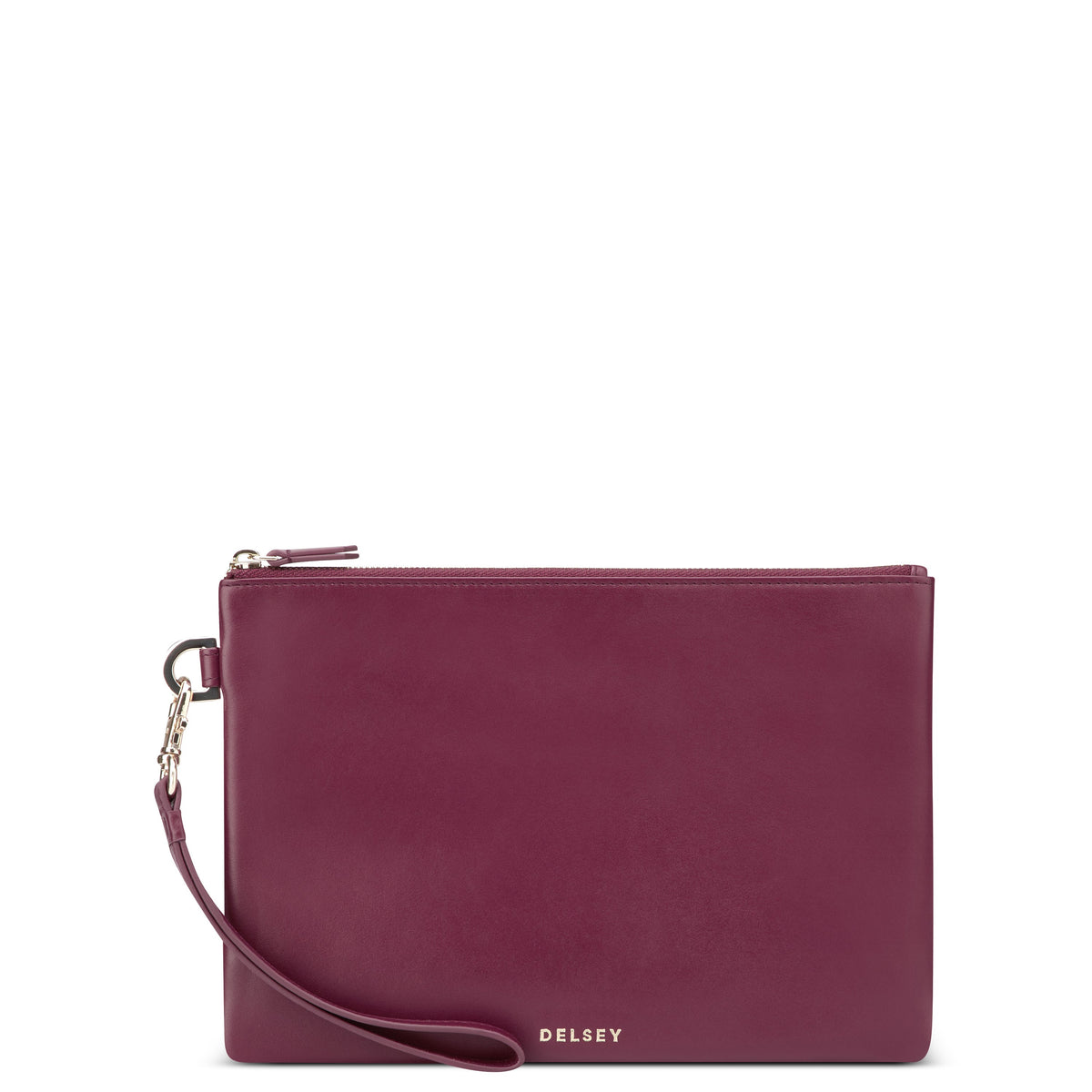 LE CUIR LISSE | Pochette bordeaux