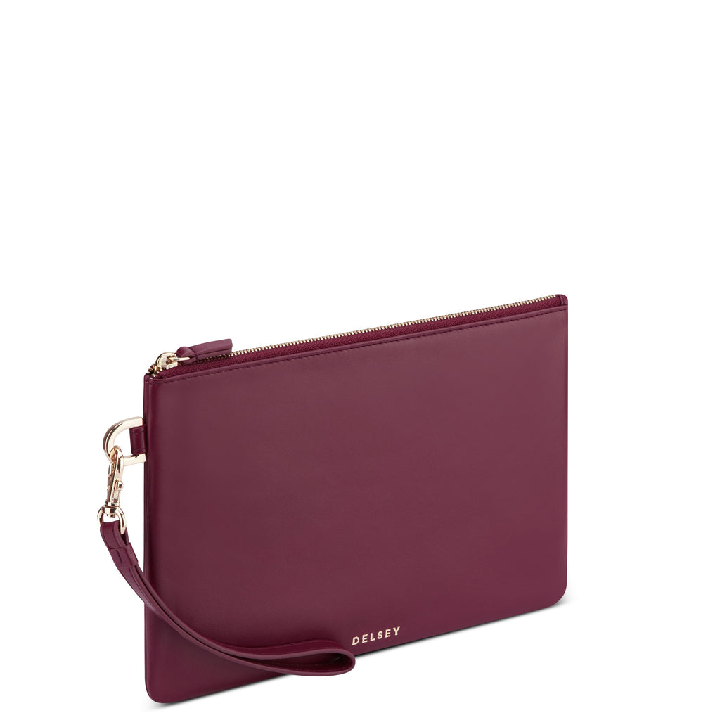 LE CUIR LISSE | Pochette bordeaux