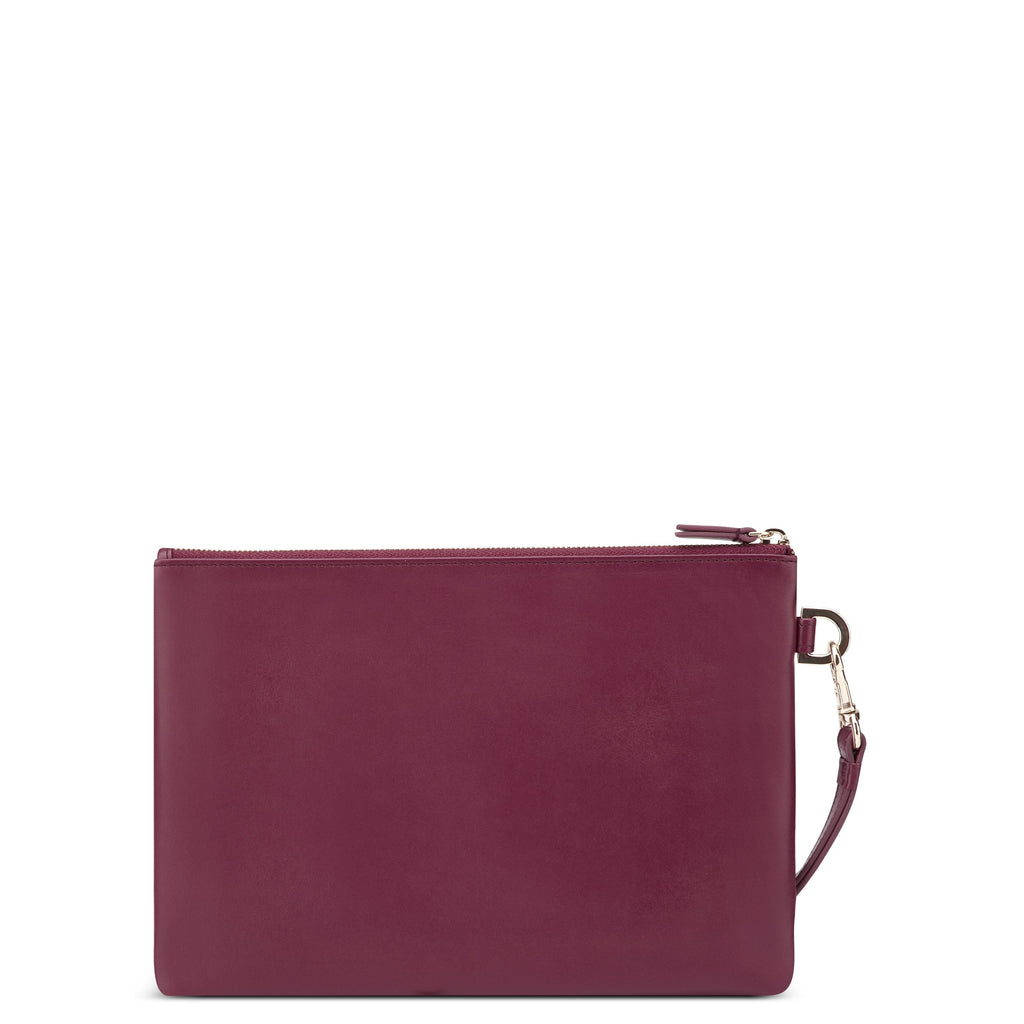LE CUIR LISSE | Pochette bordeaux