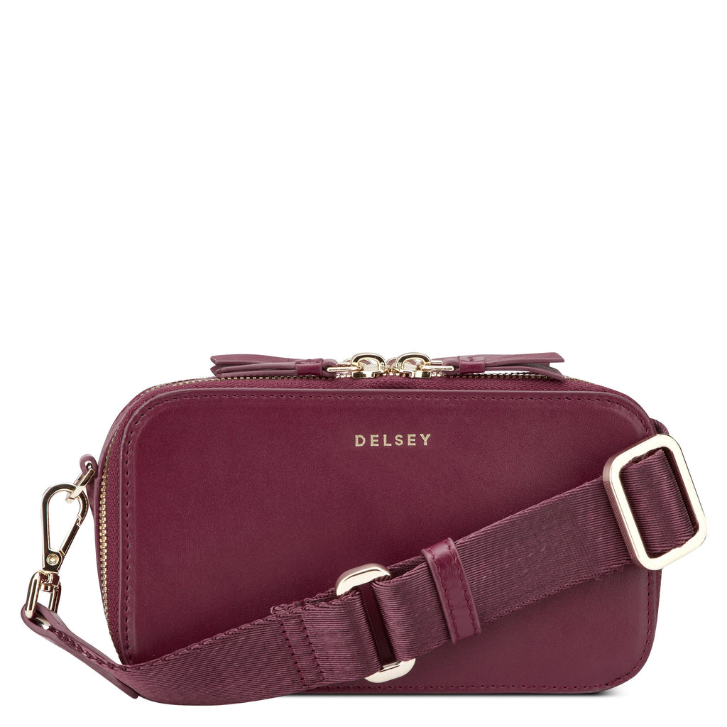 LE CUIR LISSE | Sac Bandoullière bordeaux