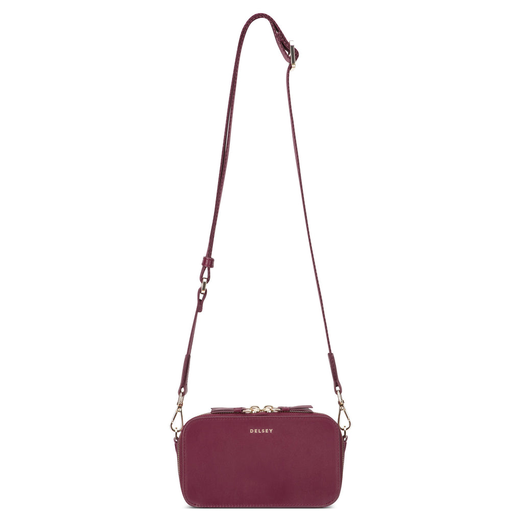 LE CUIR LISSE | Sac Bandoullière bordeaux
