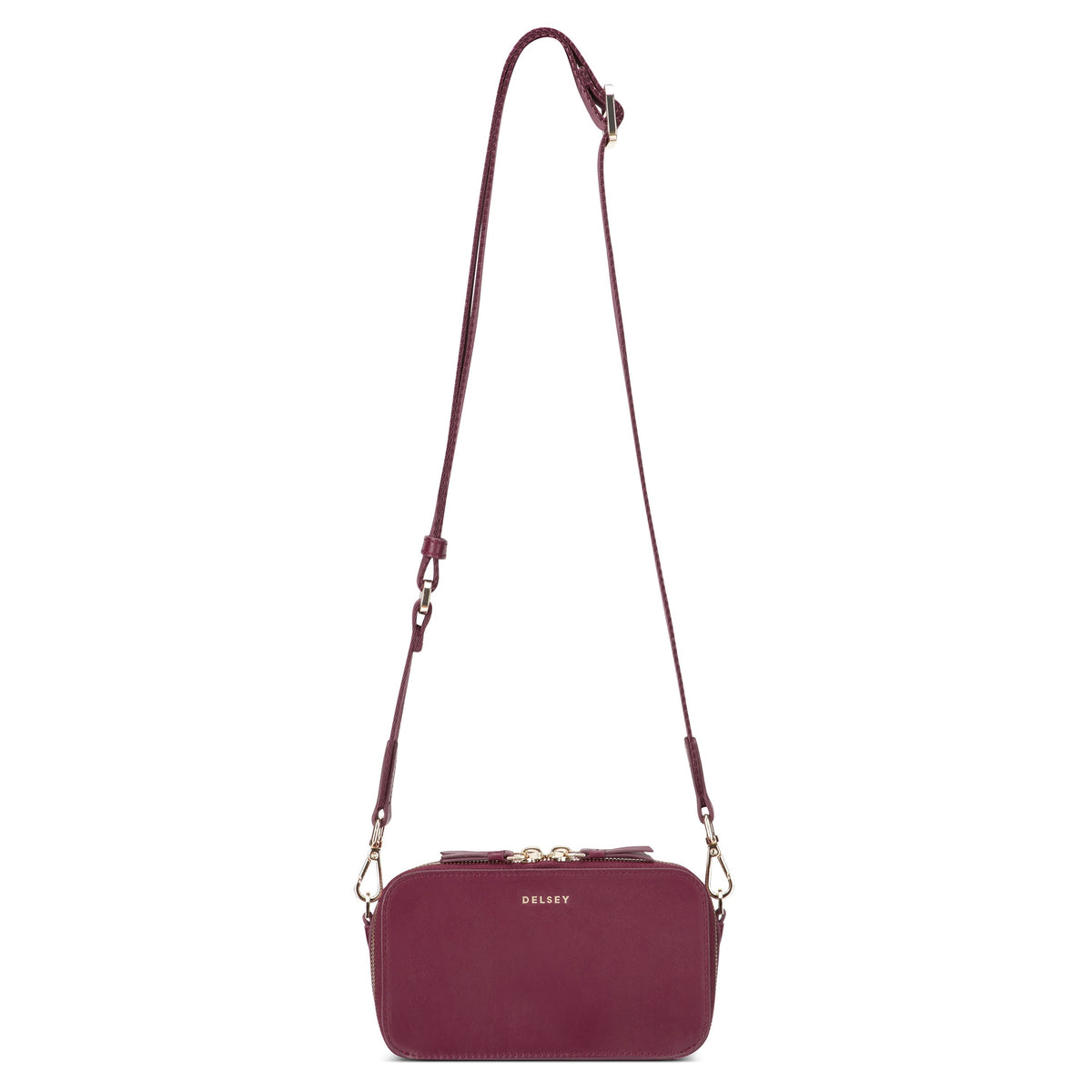 LE CUIR LISSE | Sac Bandoullière bordeaux