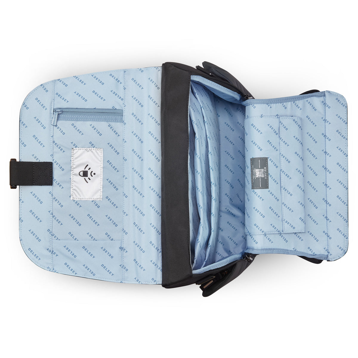 SECURFLAP | Sac Messenger noir