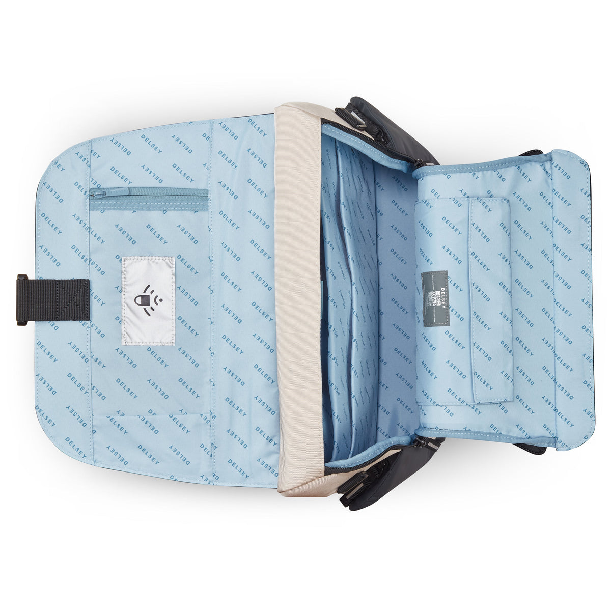 SECURFLAP | Sac Messenger sable