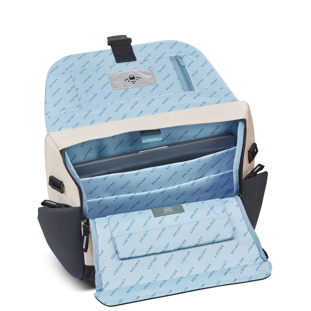 SECURFLAP | Sac Messenger sable