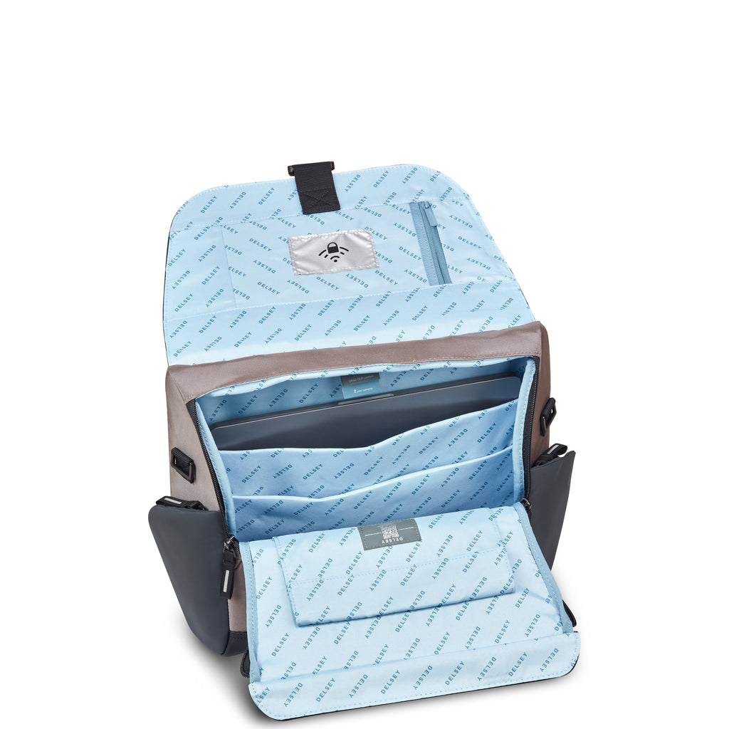 SECURFLAP | Sac Messenger marron