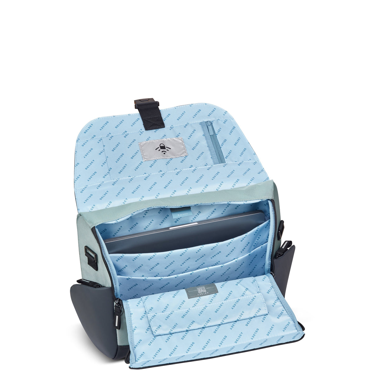 SECURFLAP | Sac Messenger vert sauge