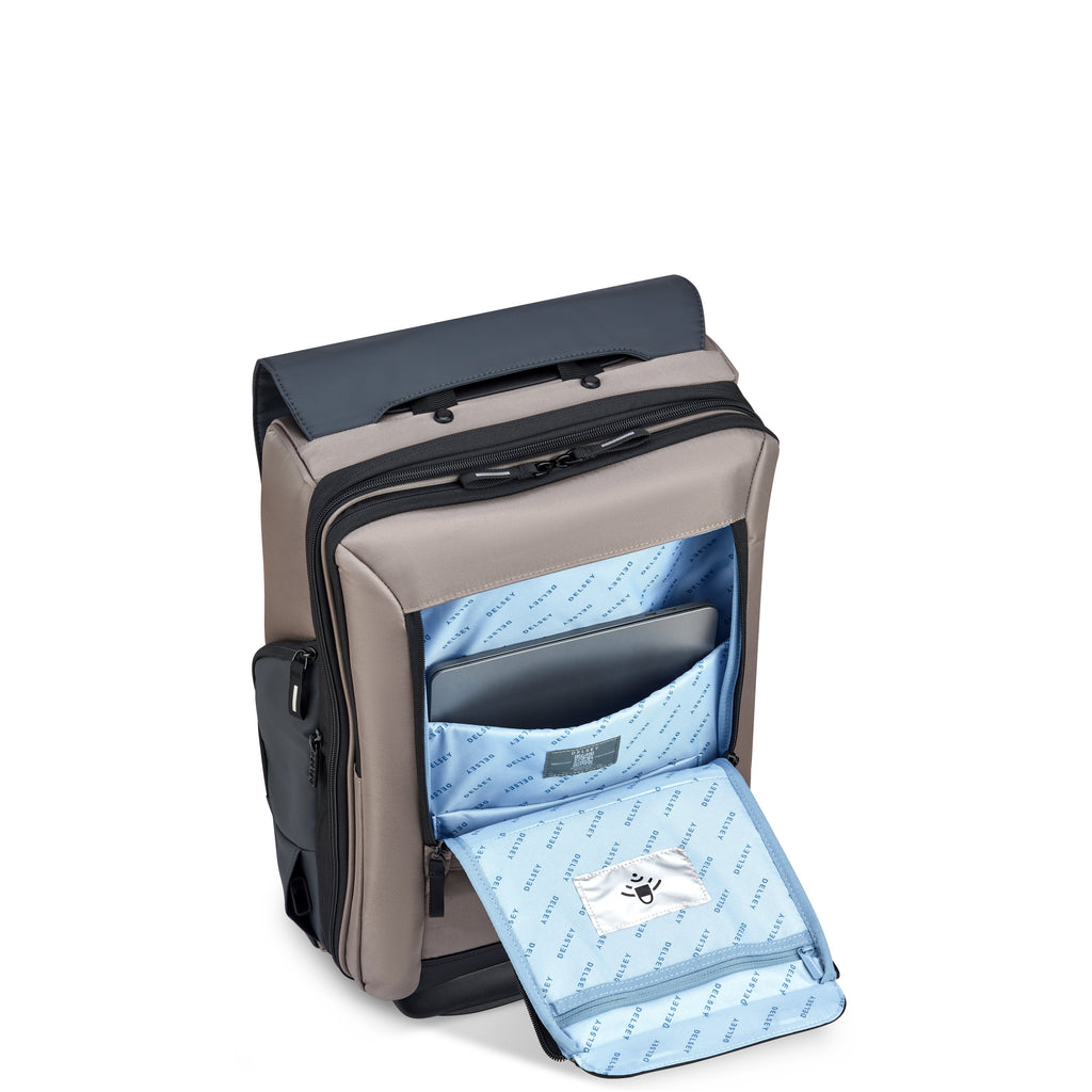 SECURFLAP | Sac à Dos Trolley Cabine 32L marron