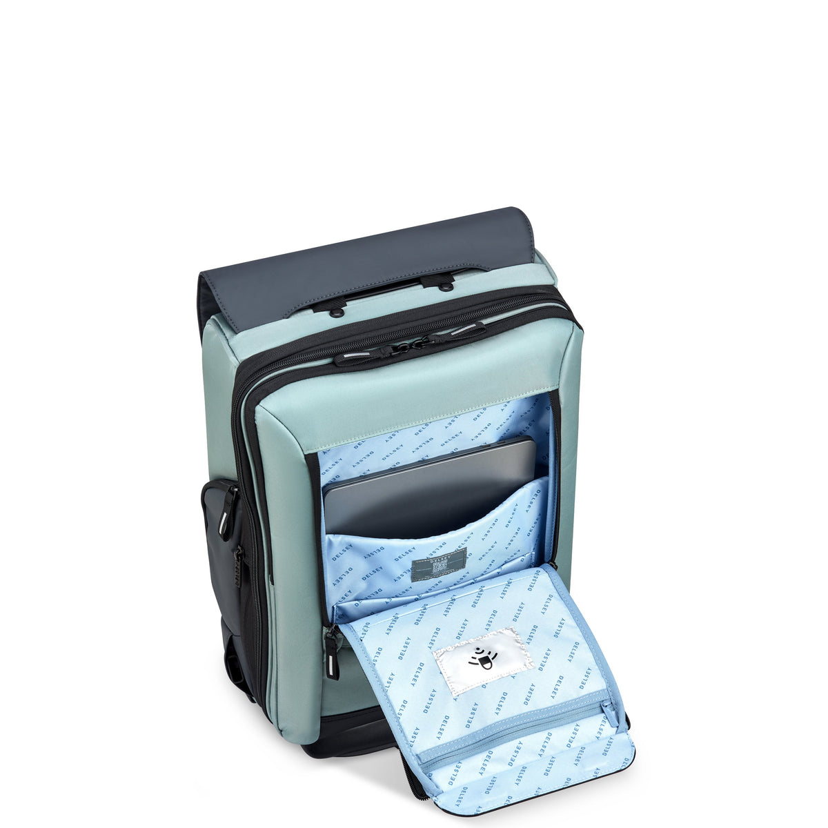 SECURFLAP | Sac à Dos Trolley Cabine 32L vert sauge